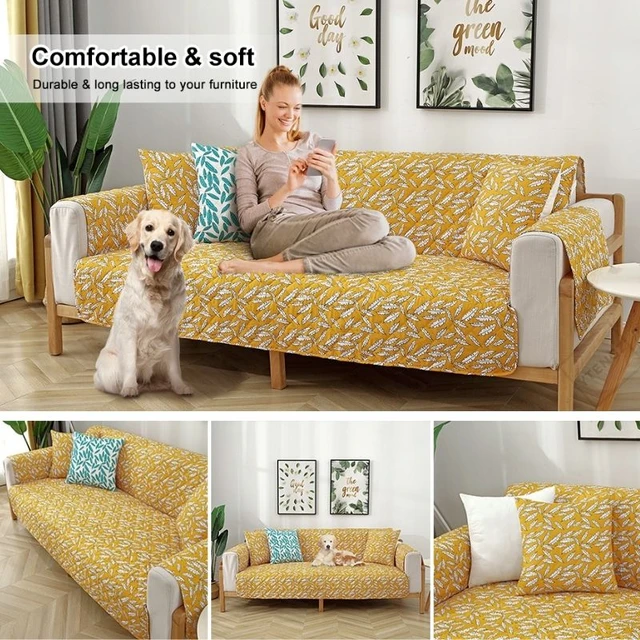 Sofa Cover Pet Protector Anti-scratch Slipcover Furniture Protector for  Kids Dogs Pets Washable Couch Cover with Elastic Straps - AliExpress