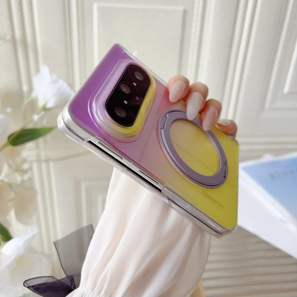Magnetische Handyhülle Mit Ringhalter Für Huawei Pura X Max_voghion.com