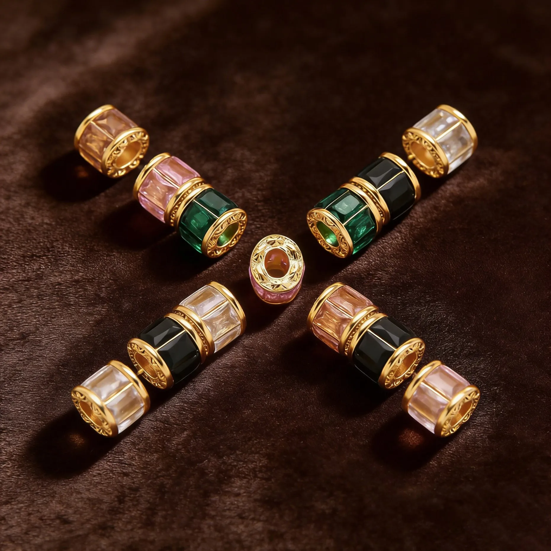 1/2 Stück Edelstahl-Gold-Abstandshalter, lose Kristallperlen für handgefertigte DIY-Halsketten, Armbänder, Schmuckherstellung, Zubehör, Bastelbedarf – Detail 2