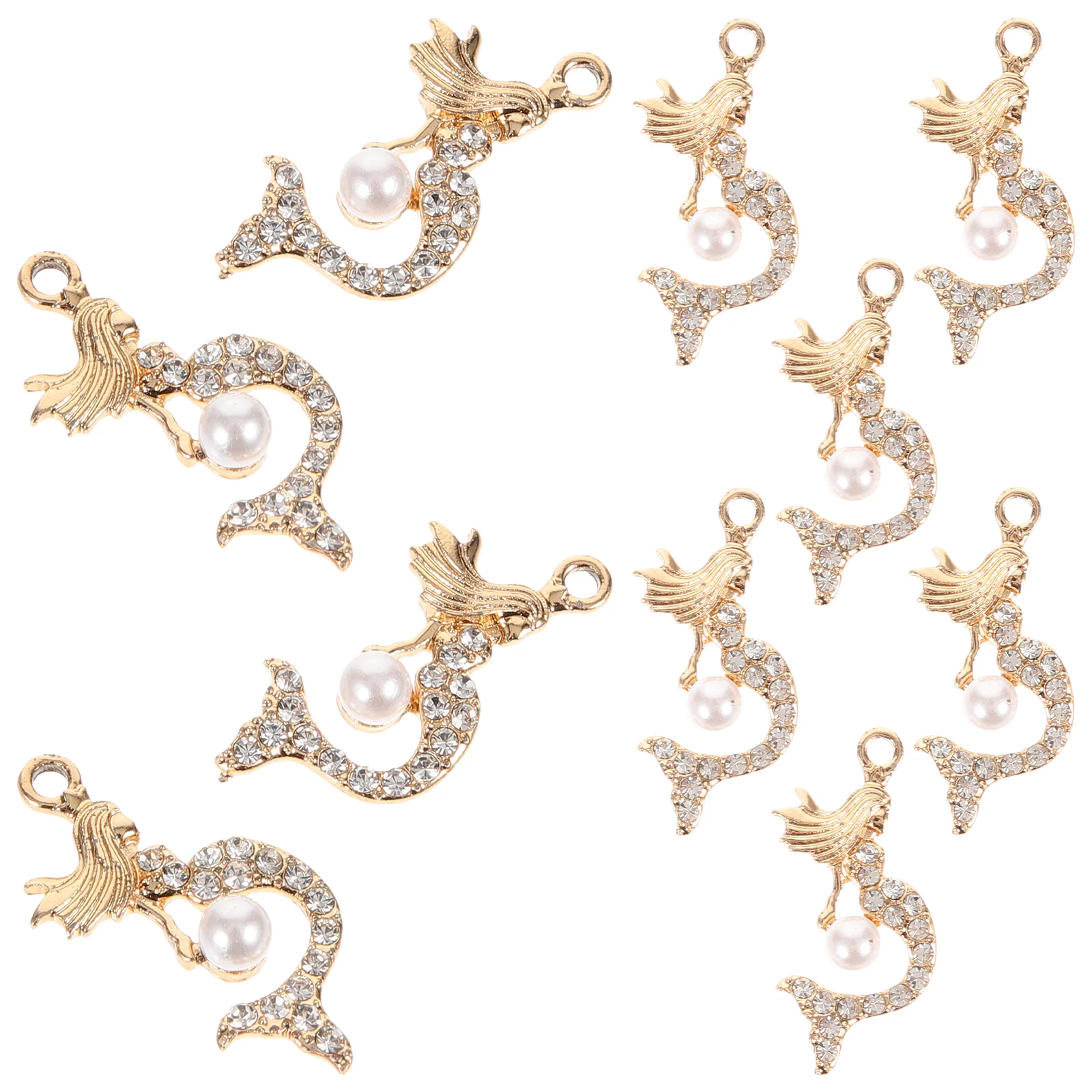 

10pcs Alloy Mermaid Charms Mermaid Jewelry Charms Jewelry Making Accessories