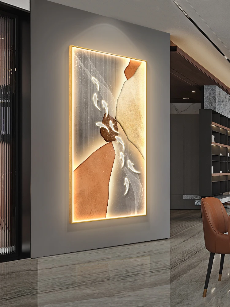 Koi Fish Porch LED Wall Art