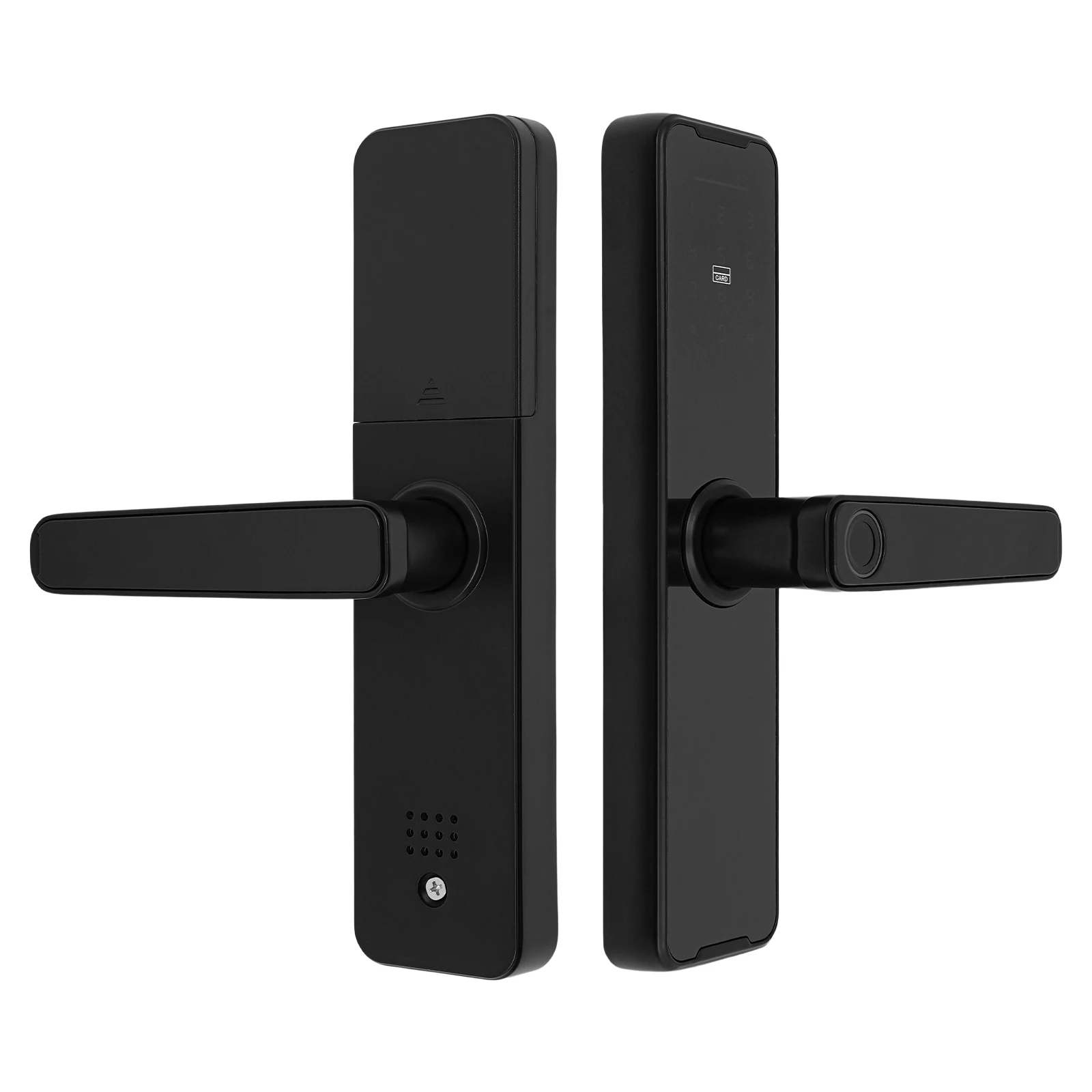 Sidovy som visar touchknappsatsen på det smarta dörrlåset