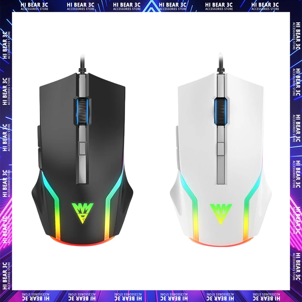 

M5 Mecha Style Gaming Mouse RGB Ergonomics Low Delay Gaming Mouse FPS Pc Gamer Wired Mouse Computer Office Laptop Accessorie