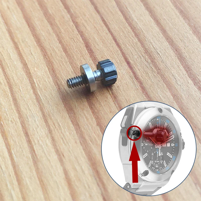 6 Punte Plum Flower Watch Bezel Screw Per Iwc Ingenieur Family Double Chronograph Wacth Case