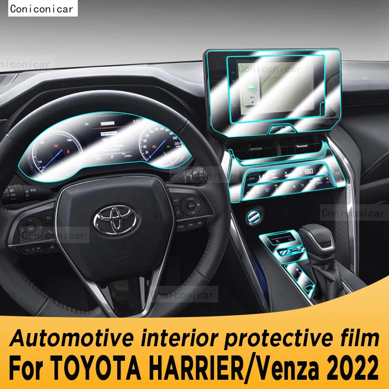 

Для TOYOTA HARRIER/Venza 2022, панель редуктора, экран навигации, Автомобильный интерьер, фотопокрытие, наклейка против царапин