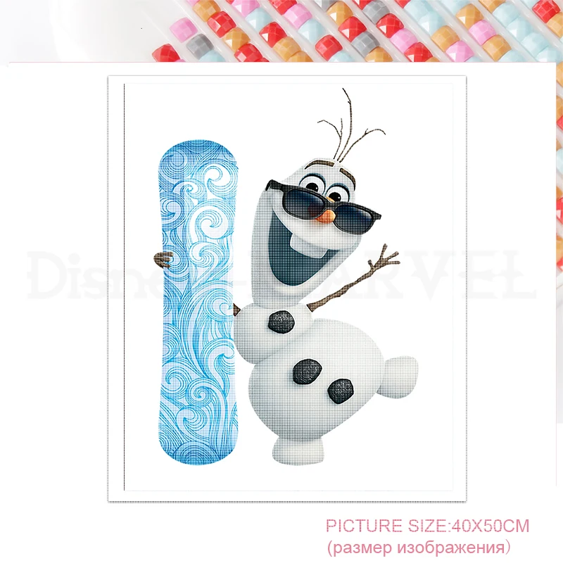 Kit DIAMOND DOTZ® Reine des neiges 2 OLAF – kit de broderie diamant, diamond  painting