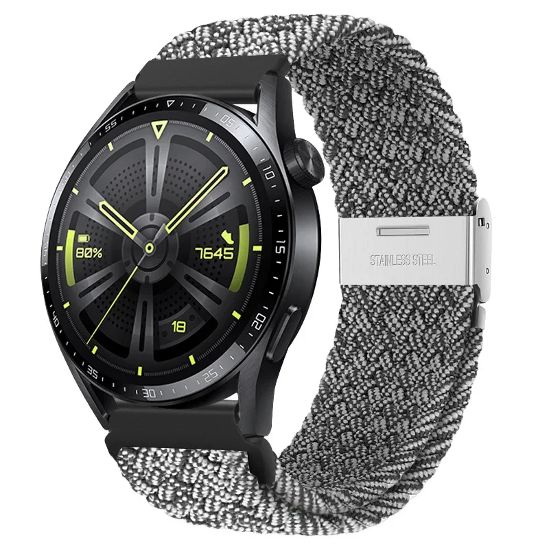 Braided Elastic Bracelet 20/22mm Smartwatch Strap