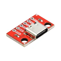TYPE-C Female Test Board USB3.1 16P to 2.54 High Current Power Adapter Board Module Double-sided Front Back Plug Test Board 3