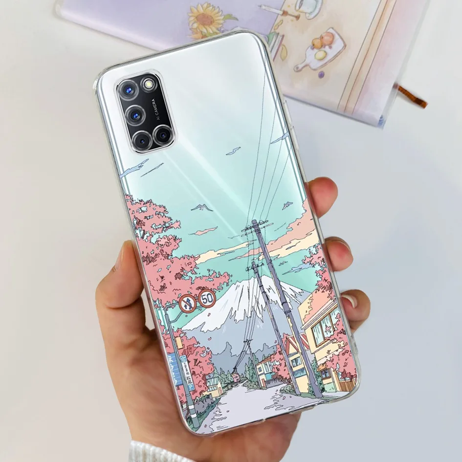 Floral Transparent Silicone Soft TPU Phone Case - Fashionable Design