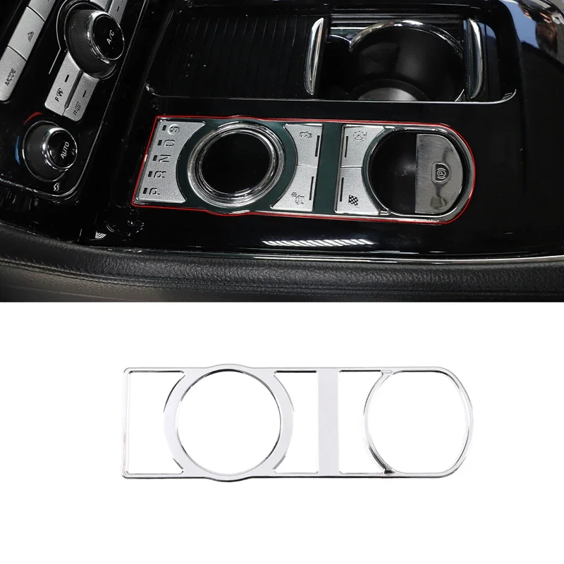 

Stainless Steel Car Shift Button Frame Decorative Sticker for Jaguar XF 2008-2015 XJ 2010-2019 Gear Shift Protection Accessories