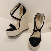 Eilyken New Fashion Open Toe Platform Wedges Woman Sandals Concise Buckle Strap High Heels Party Dress Gladiator Shoes - Image 3