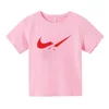 Summer Luxury Design Teen T-shirt Children's Brand Print Casual Short Sleeve Cotton T-shirt Boys Girls Baby Tee Top Kid Clothes 4
