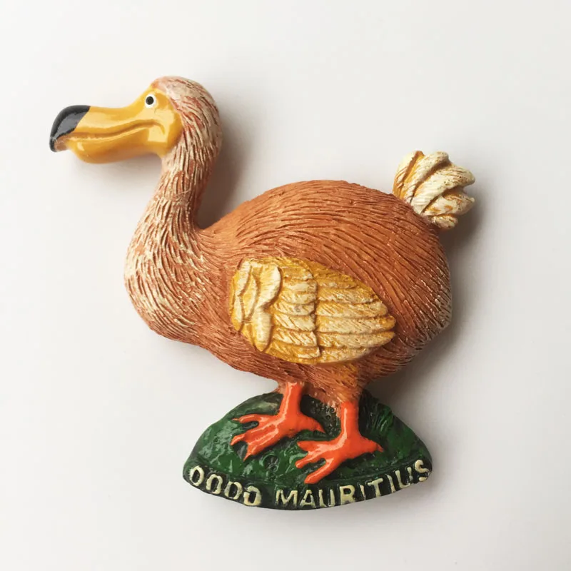 Magnete Apribottiglie Dodo Bird Mauritius: Souvenir Da Viaggio 3D In Metallo Per Frigorifero - 4
