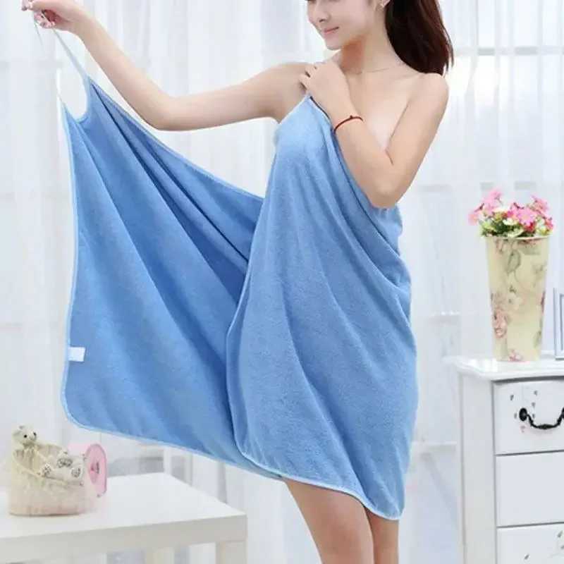 Wearable Towel Ladies Shower Spa For Adults Beach Soft Bath Towel for Women Microfiber Bathrobe Bath and Sauna Towels 2