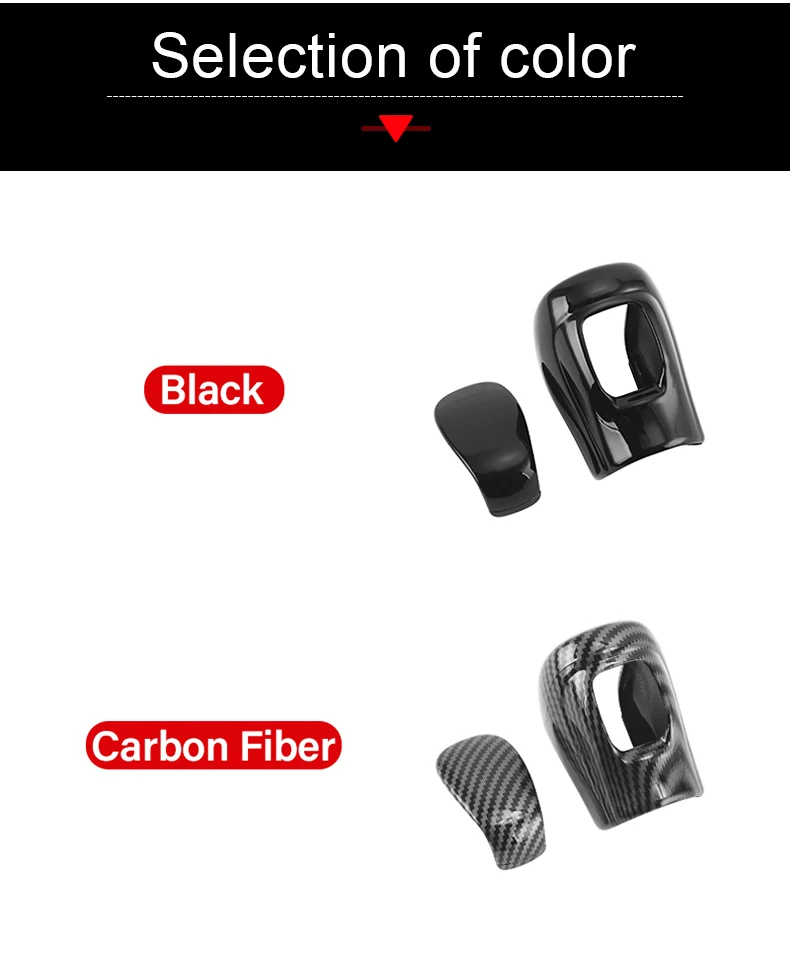 Für Honda HR-V Vezel ZR-V HRV 2021 2022 2023 2024 2025 Auto Schaltknauf Kopf Abdeckung Trim ABS Carbon/helle Schwarz Zubehör – Detail 3