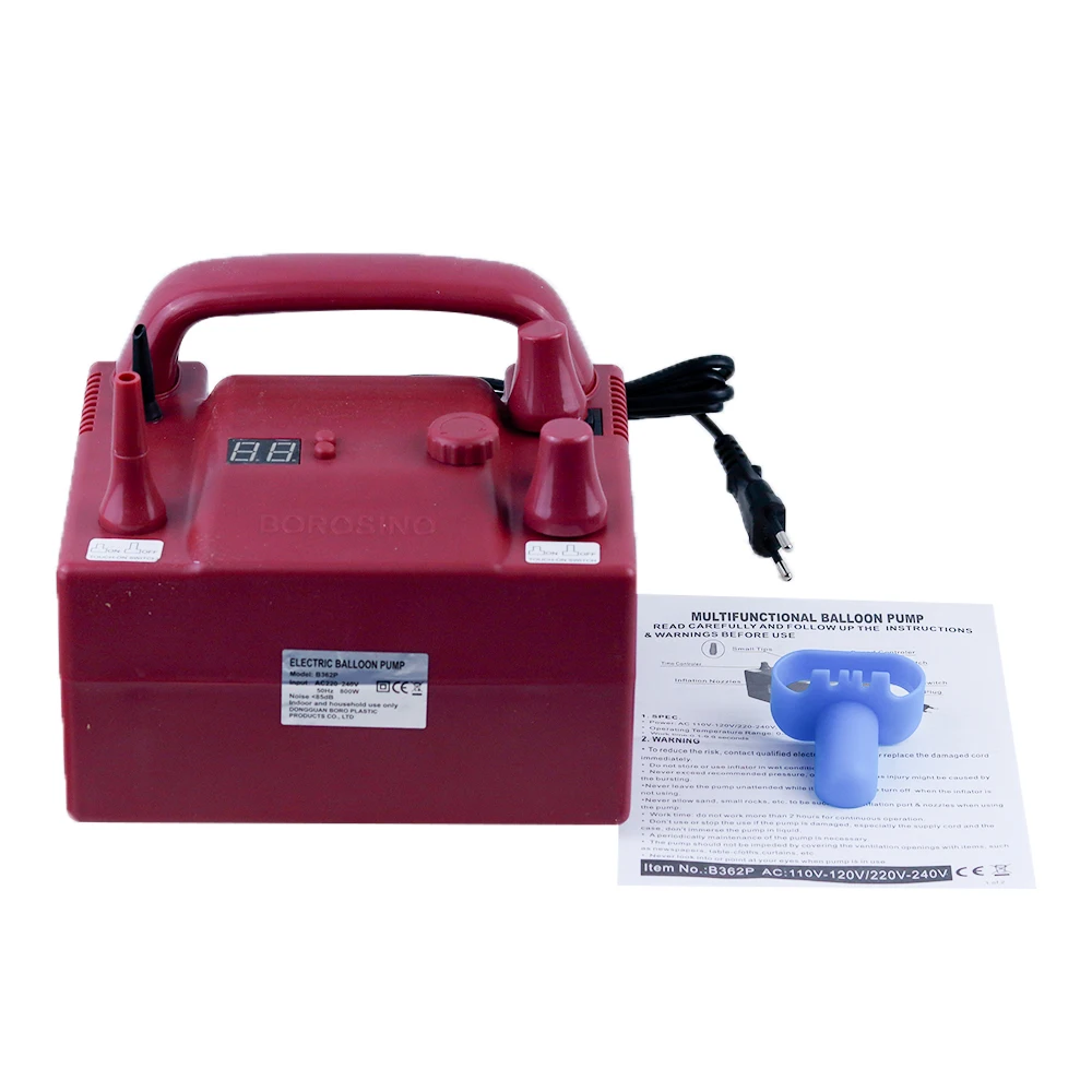 Electric Balloon Pump Air Inflator Blower Party 5 Inch Round Latex Balloon Pump Inflation Machine Speed Time Controller party supplies