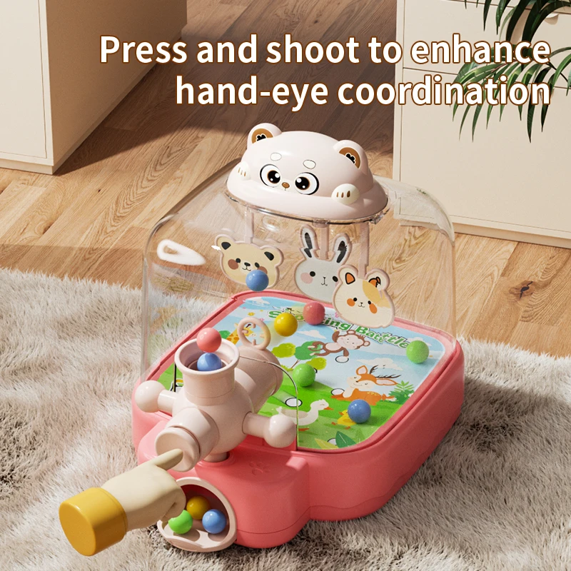 Children Happy Shooting Game Catapult toy Shooting Bear Gaming Console Doll machine Puzzle Play Toy Birthday Christmas Gifts