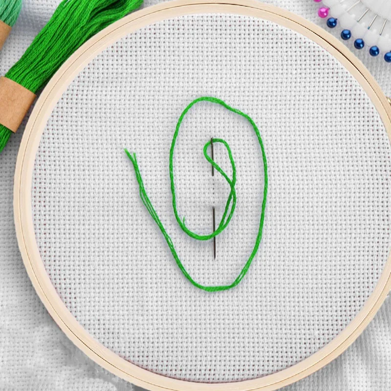 AAAC-10 Pieces 6.7Inch 17Cm Round Wooden Embroidery Hoops Set Bulk Adjustable Bamboo Circle Cross Stitch Hoop Ring