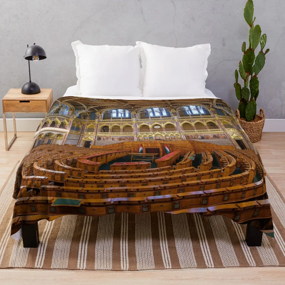 

Super Soft Warm Lightweight King Queen Full Size for Living Room Sofa Couch European Building Landscape Flannel Throw Blanket