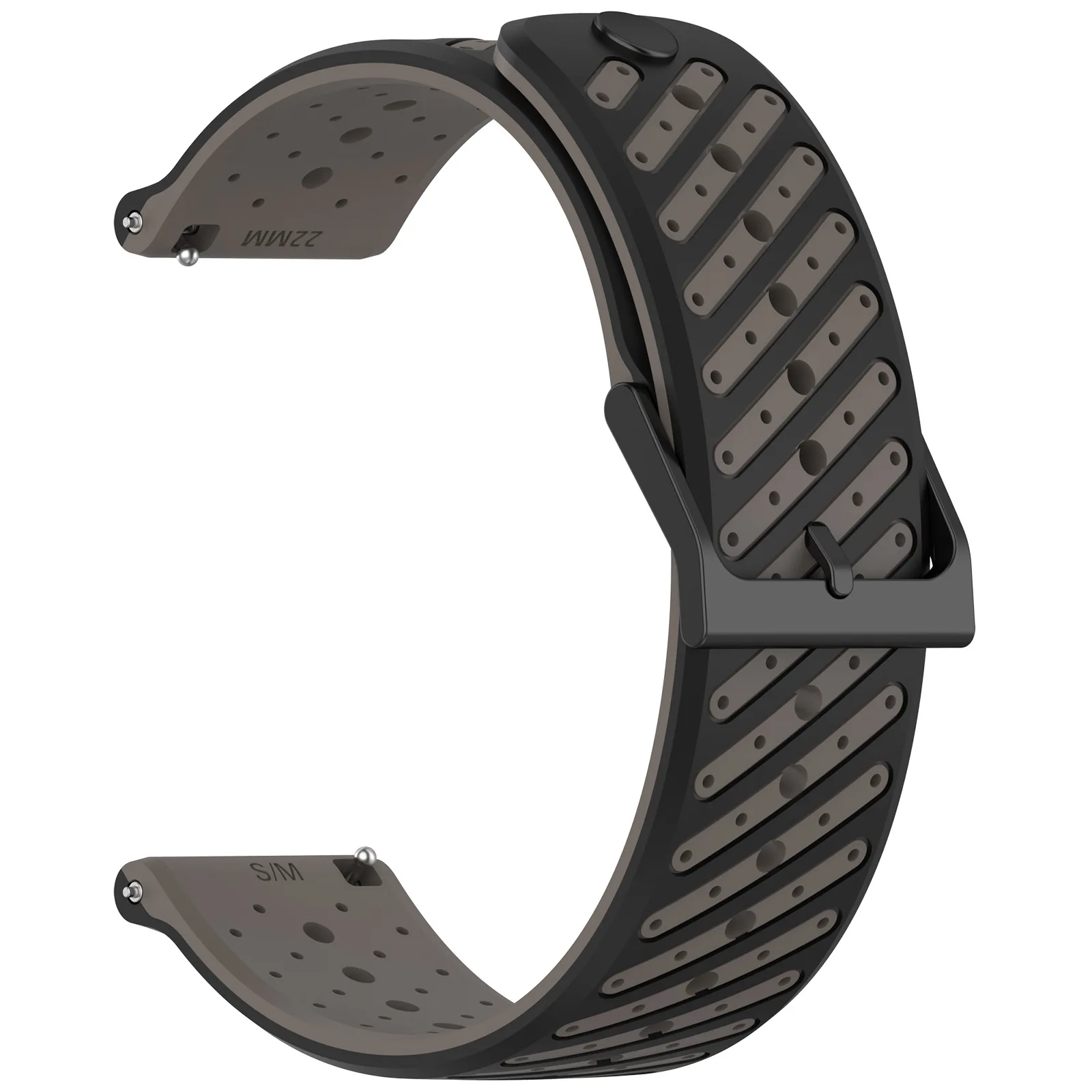 Premium 22mm Silicone Sport Watch Band - Durable Replacement Bracelet in Sleek Design