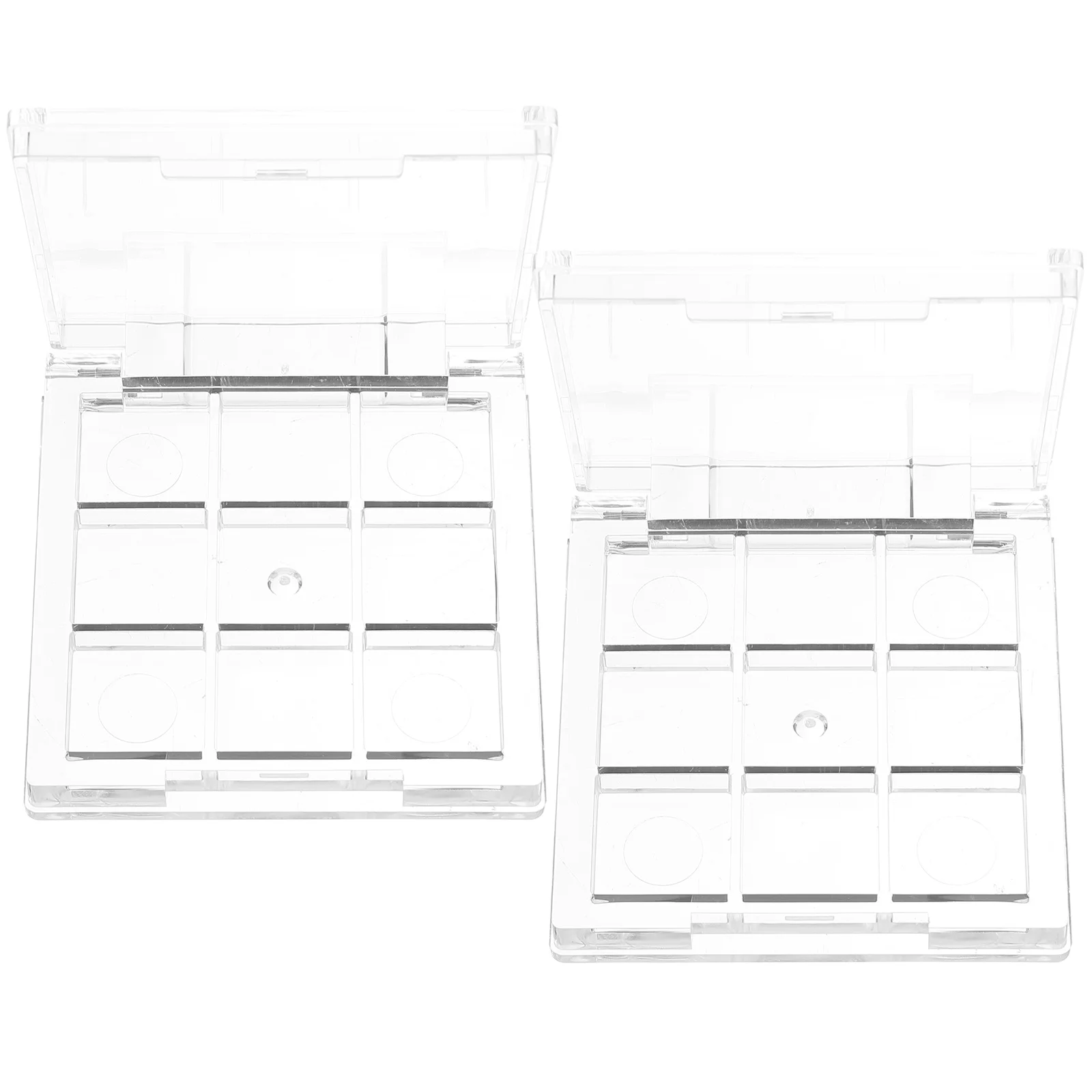 

Пустая палитра теней для век, коробка для образцов, контейнер для румян, контейнер для век, лоток для хранения, пластиковая картина