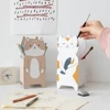Cute Cat Pencil Holder Organizer Home Stationery Cosmetic Brush Desktop Accessories for Student School Storage Office Supplies 5