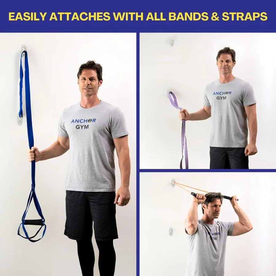 Mini H1 - Resistance Band Wall Anchors for Home Workouts | Wall Mount Anchor for Resistance Bands, Stretch Straps & Suspension T