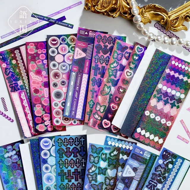 60 Sheets Korean Stickers Kpop Deco Stickers for Photocard Self