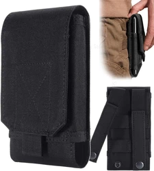 Luxury Pouch Flip Case with Adjustable Wallet and Waist Belt Bag Cover - iPhone 15 Plus (Black)