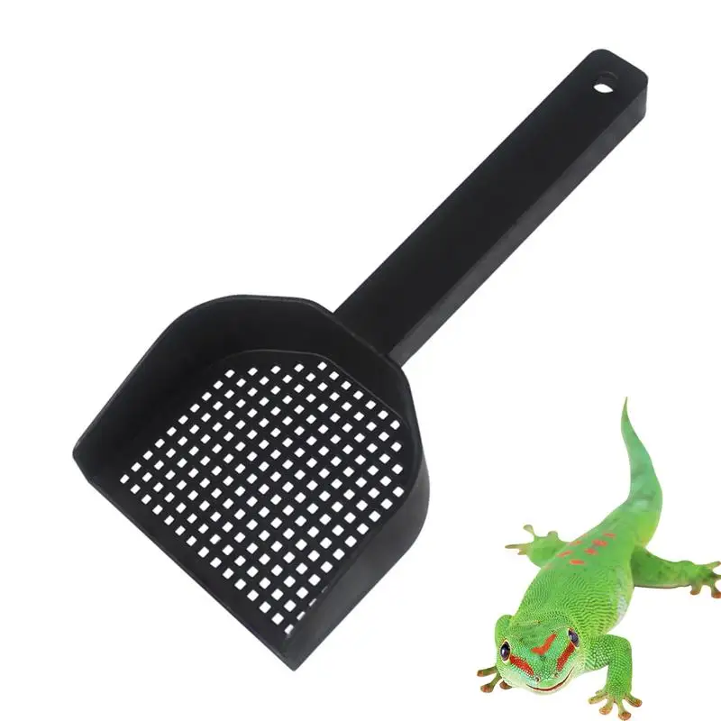 

Cat Litter Scoops Ergonomic Handle Hangable Litter Scoops Multifunctional Reptile Terrarium Bedding Substrate Litter Cleaner