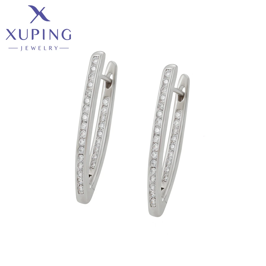 Xuping Jewelry  Store Hot Sale Women Huggies Earrings for Women Gifts of European Pattern Design Party Trendy Model A00718530