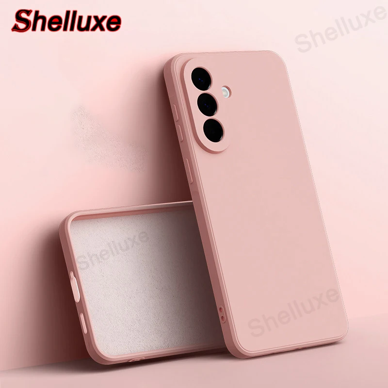 Shelluxe Square Liquid Silicone Silky Feel Case Cover