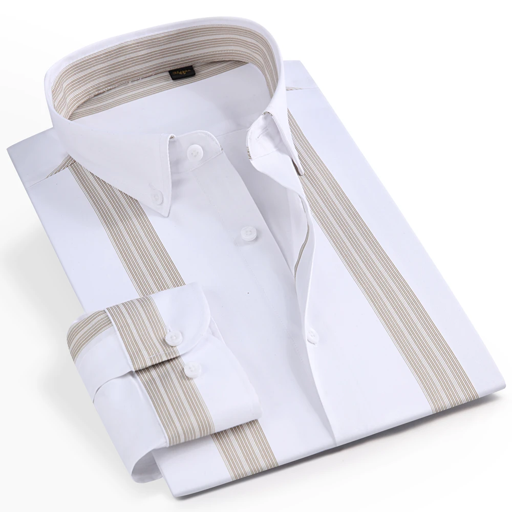 Chemise Homme Manches Longues Chemise Homme JJ REBEL - Manches Longues - Coupe Ajustée - 100% Coton - Look Élégant Chemise Slim Fit Homme