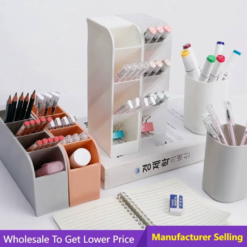 Creative Hollow Pen Pencil Pot Holder Brush Storage Desktop Rack Student Gift Storage Rack Box Stationery Holder Office Supplies