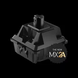 Enhanced Linear Mechanical Keyboard Switch - Cherry MX2A Hyperglide Black, 5 - Pin 60g with Factory Lubrication - 10 PCS (MX2A HG Black)