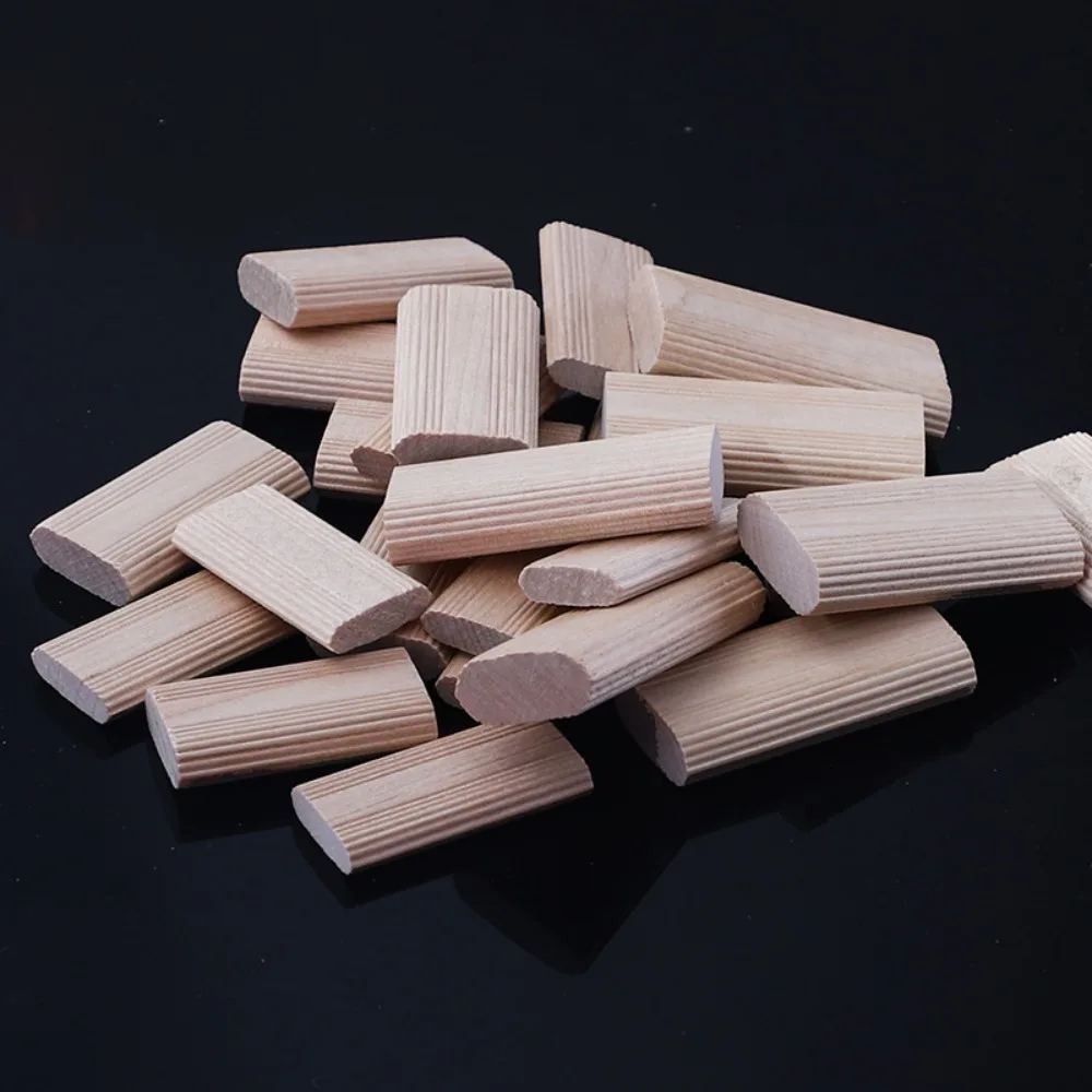 50/100Pcs Beech ไม้ Domino Tenons ตําแหน่งเครื่องมือ DIY เฟอร์นิเจอร์ Splicing Connectors บล็อก Joinery ปลั๊ก 1
