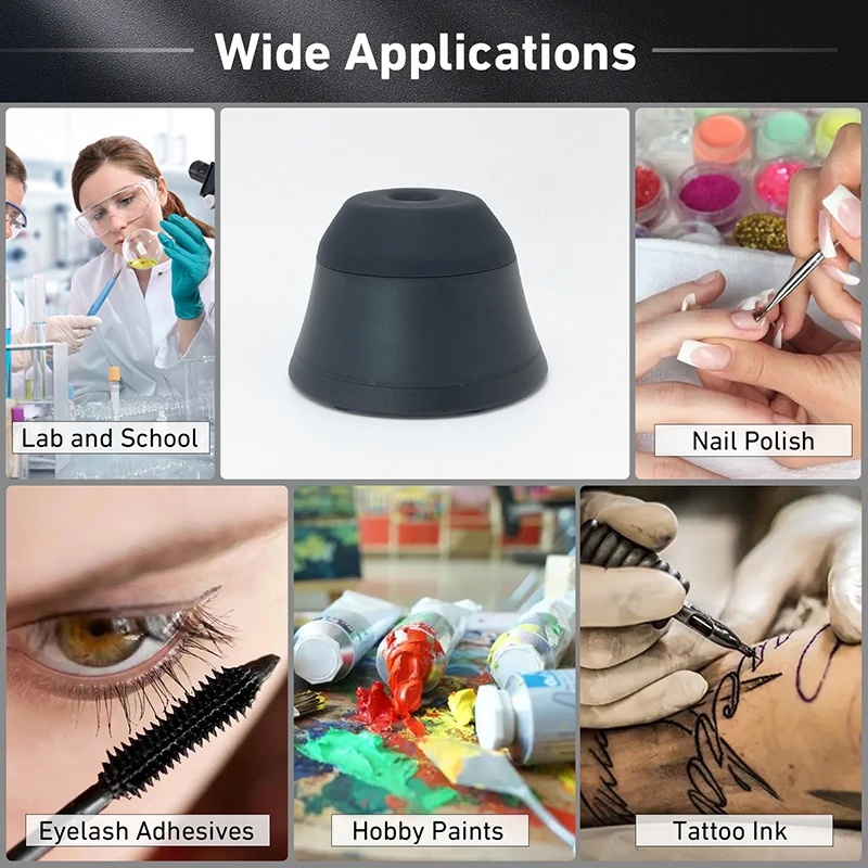 WESTTUNE Mini Vortex Mixer with Touch Function Lab Vortex Shaker for Eyelash Sharker Glue Adhesives Gel Polish Test Tube 3000RPM
