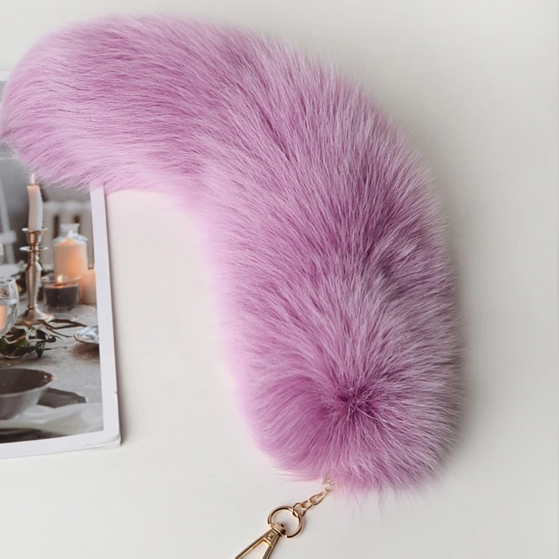 Plush Faux Furs Tail Halloween Party Costume Adult Cosplays Dress Up Tail Artificial Animal Faux Furs Foxes Costume