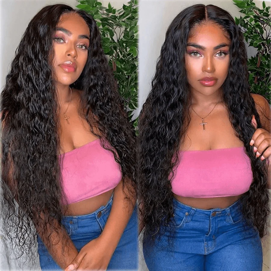

Water Wave Lace Front Wig Hd Lace Frontal Brazilian Wigs For Women Human Hair 13x4 Deep Wave Lace Frontal Wig Lace Closure Wig