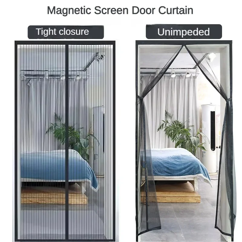 Curtains Magnetic Mosquito Net 80/90/100 Cms Magnetic Screen Door Automatic Closing Window Curtain Shades Home Textile Garden