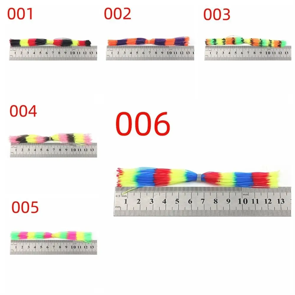 Cebo de silicona de 50 hebras, falda de calamar con Plantilla de Color arcoíris, zumbador con purpurina, señuelo de pesca giratorio