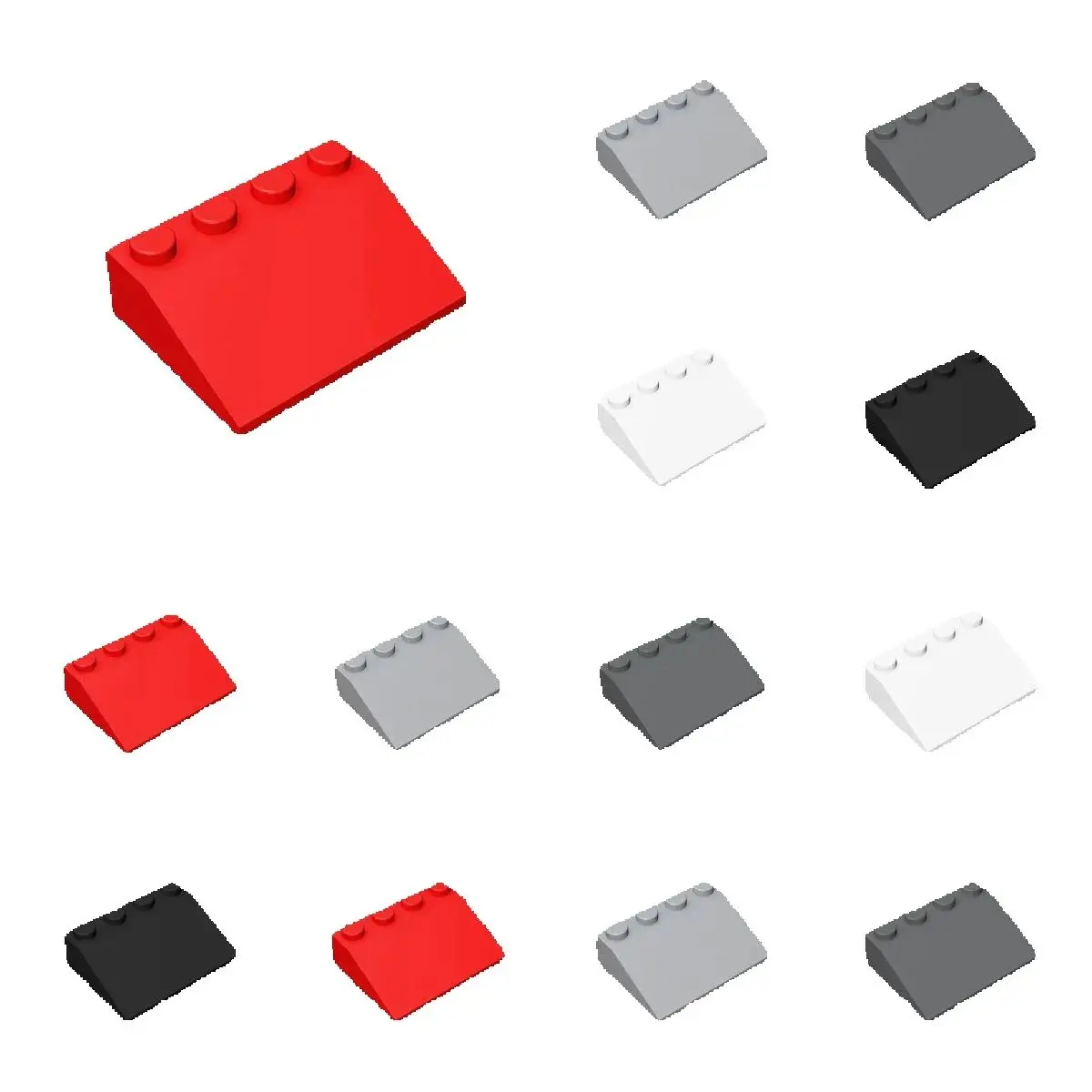 10 Stück 3297 Slope 33 3 x 4 Bausteine Sammlungen Großpackung Modulare GBC Spielzeuge für Technische MOC-Sets Bausteine