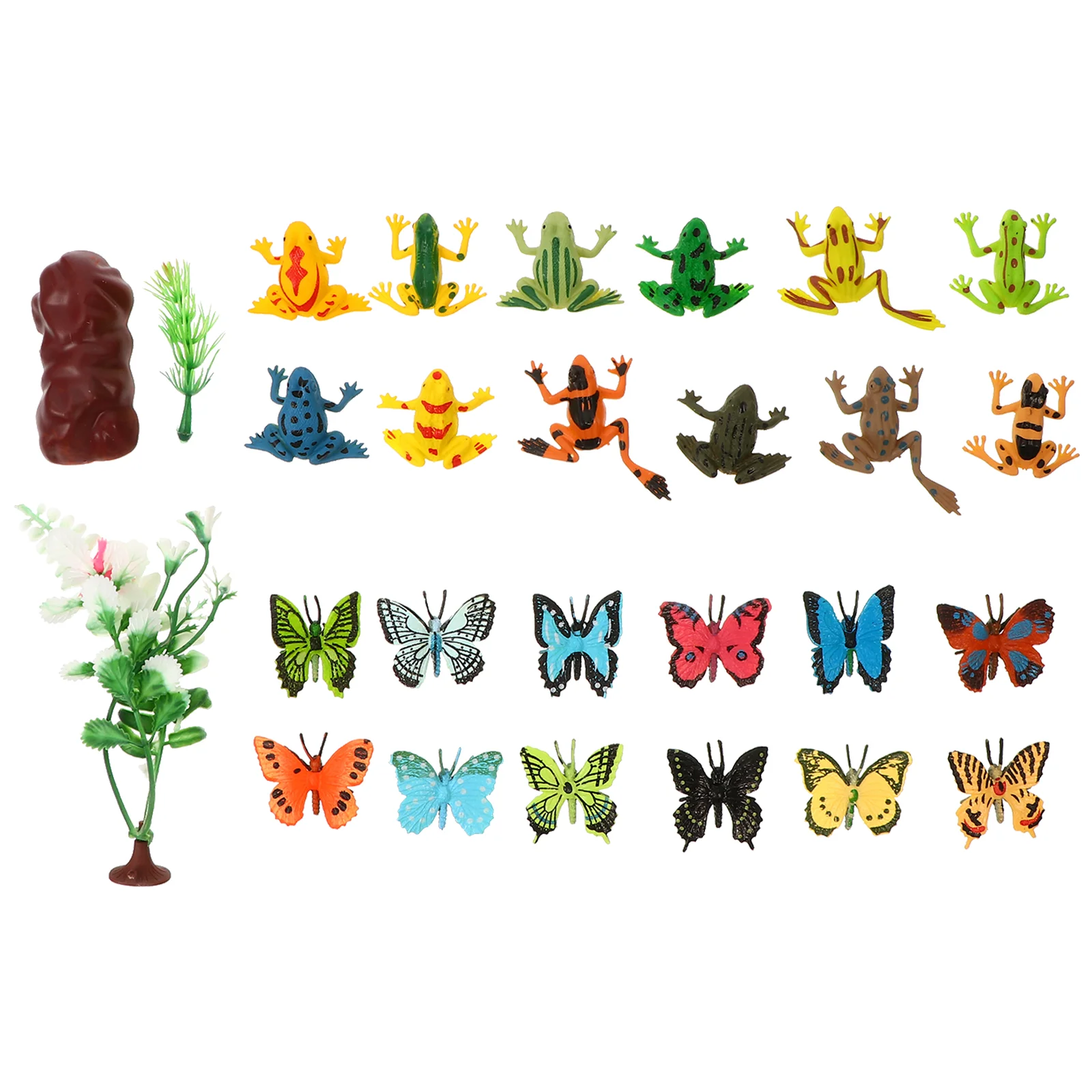 

24 Pcs Animal Model Statue Crafts Kids Cognition Toy Toys Children Simulation Plaything Fish Tank Imitated