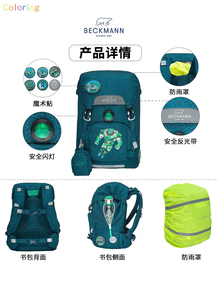 Høre fra forkorte dom Beckmann Of Norway School Backpack, Interior Compression Pulls The Weight  In Close To The Back, Anatomically-shaped Back Support - Pencil Bags -  AliExpress