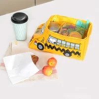 Snoopy Bus Shape Women Outdoor Storage Bag Toiletries Organize Cosmetic Bag Portable Waterproof Female Travel Make Up Cases Gift 3