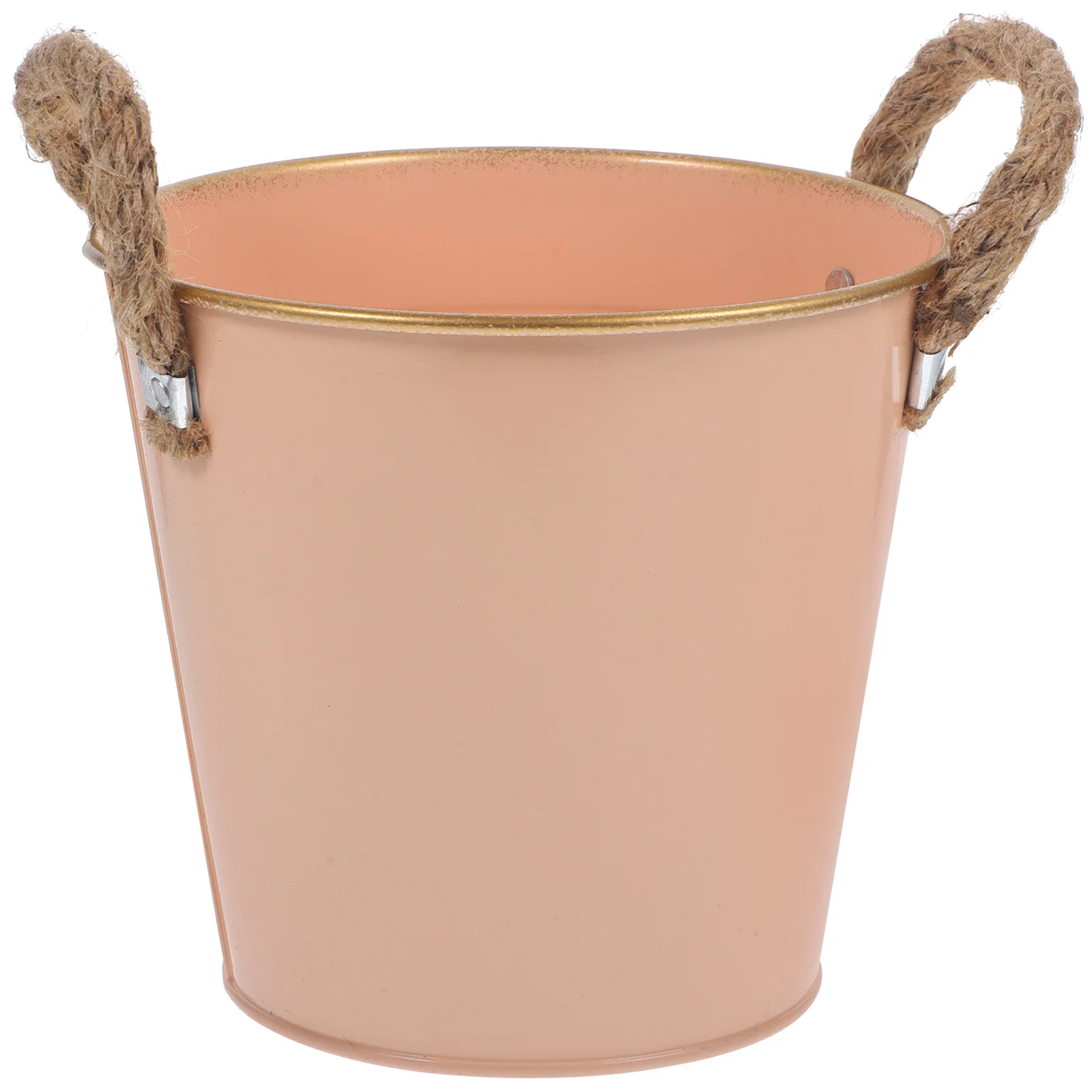 

Flowerpot Office Decor Fresh Bucket Plant Vase Adornment Multifunction Iron Vintage Multi-function