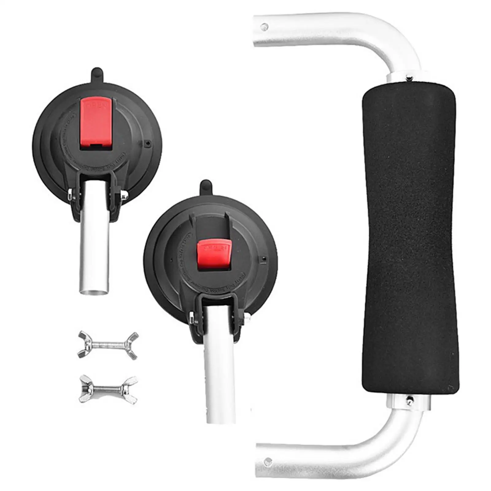 

Boat Roller Car Roof Rack Bracket with Suction Cup Loading Assist for Canoes