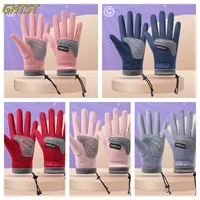 Winter Children Cycling Gloves Cold Wingproof Non-Slip Bicycle Skating  Ski Outdoor Sports Fleece Warm Kids Gloves 1