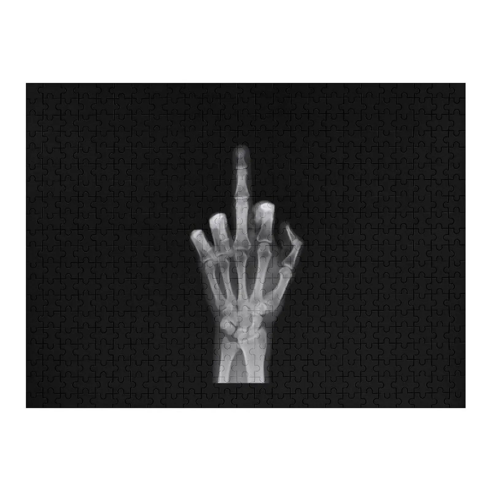 

X-ray middle finger Jigsaw Puzzle Custom With Photo Woods For Adults Custom Jigsaw Photo Personalized Gifts Puzzle