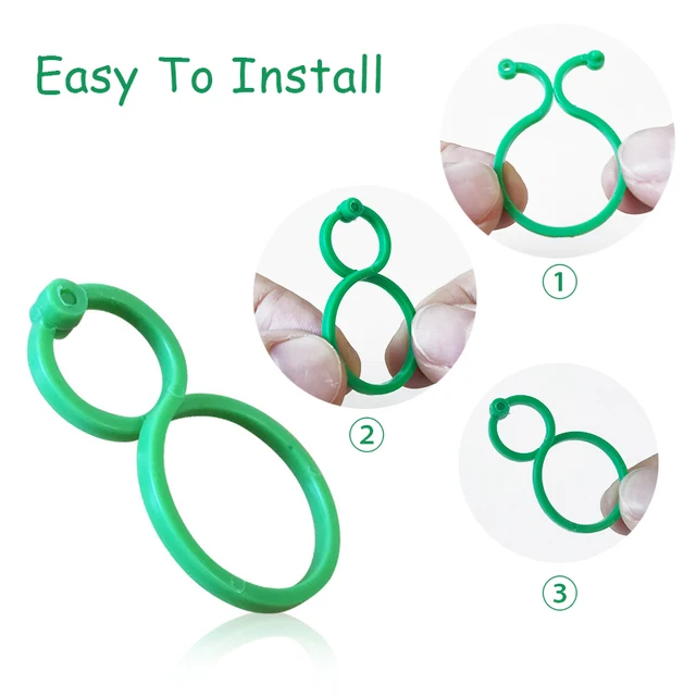 2 In1 20-200Pcs Növényi Klipek Szőlősav Újrafelhasználható Csathorog Támogatja A Szőlőcsatlakozást Zöldség Paradicsom Uborka Szőlőhöz - Image 5